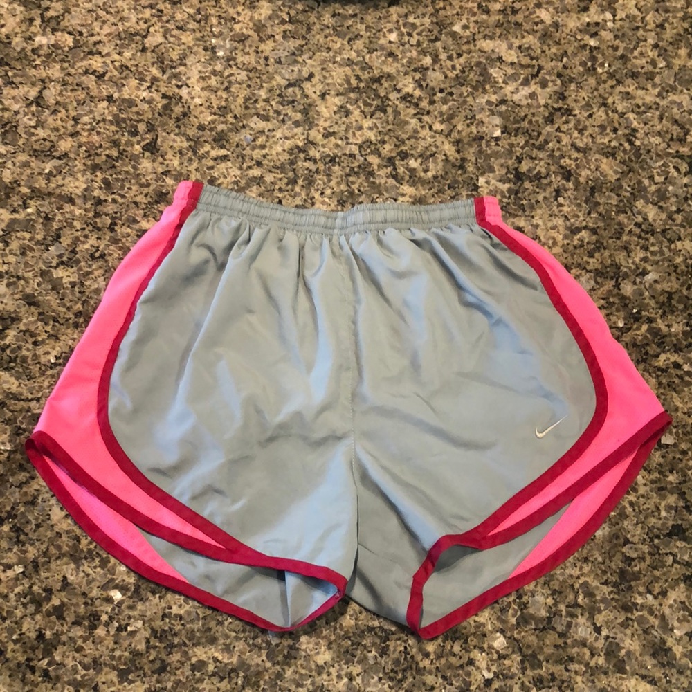Nike Athletic Shorts - Small - Dove Grey & Pink